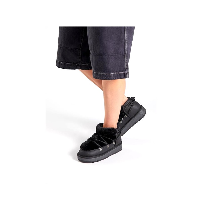Botines Planos D.franklin Dfsh370011 Mujer Negro
