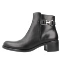 Botines De Tacón Dorking D9347 Mujer Negro