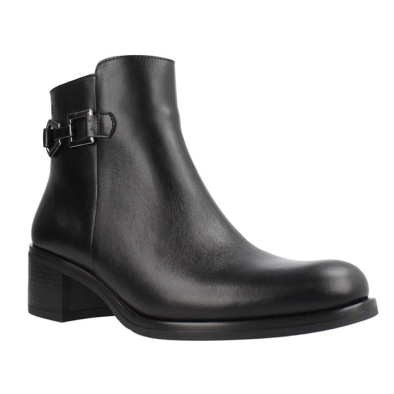 Botines De Tacón Dorking D9347 Mujer Negro