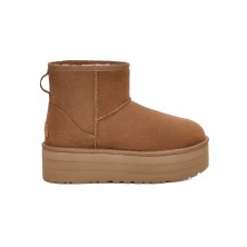 Platte Enkellaarzen Dames UGG Classic Mini Plataform Camel