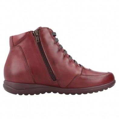 Botines Planos Pitillos 118 Mujer Burdeos