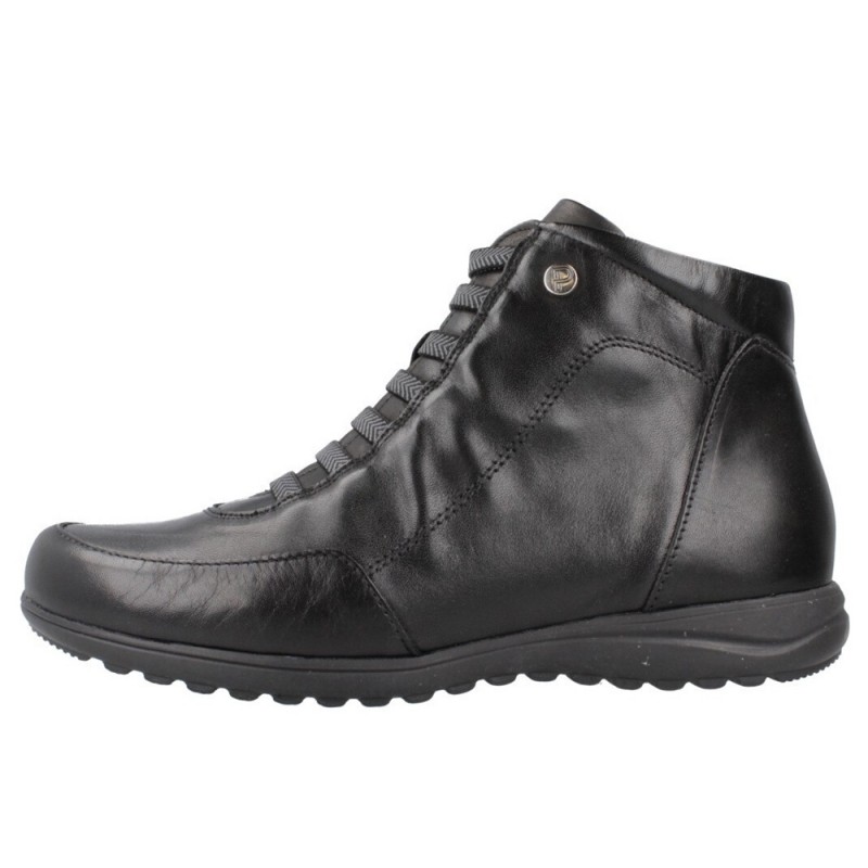 Botines Planos Pitillos 118 Mujer Negro