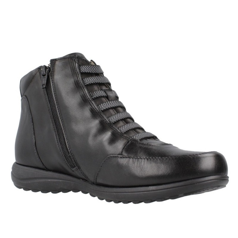 Botines Planos Pitillos 118 Mujer Negro