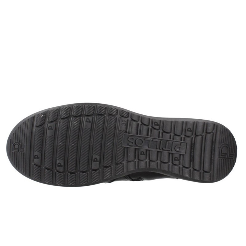 Botines Planos Pitillos 118 Mujer Negro