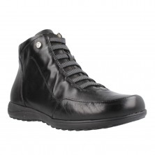 Botines Planos Pitillos 118 Mujer Negro