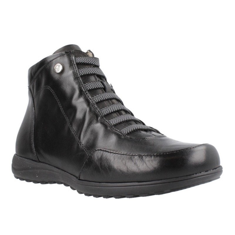 Botines Planos Pitillos 118 Mujer Negro