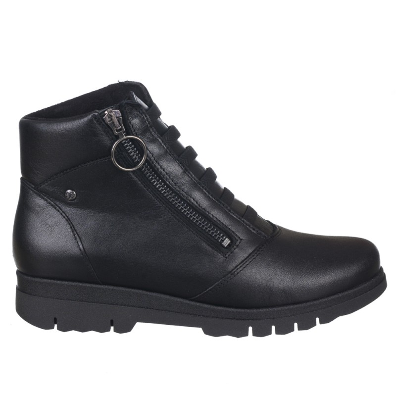 Botines Planos Zapp 22887 Mujer Negro
