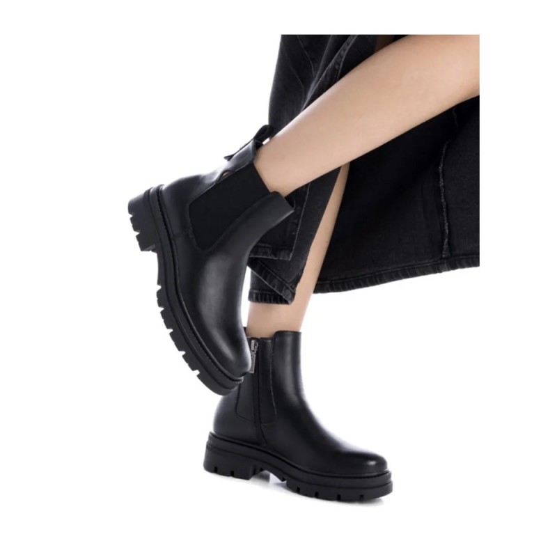 Botines Planos Refresh 171979 Mujer Negro
