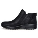 Botines Planos Skechers Fall In Bloom Mujer Negro