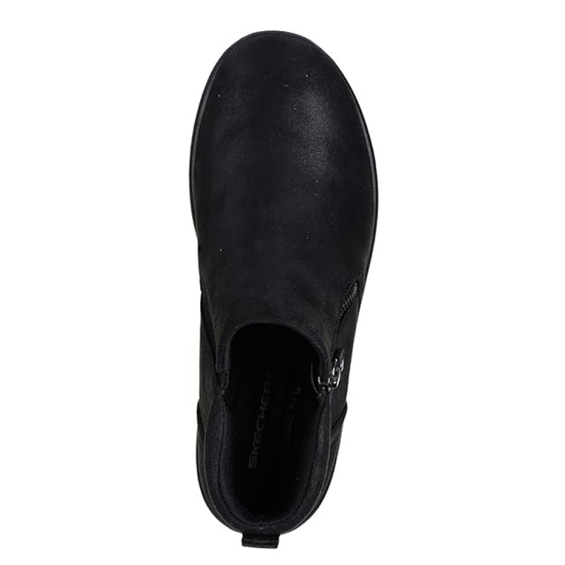 Botines Planos Skechers Fall In Bloom Mujer Negro