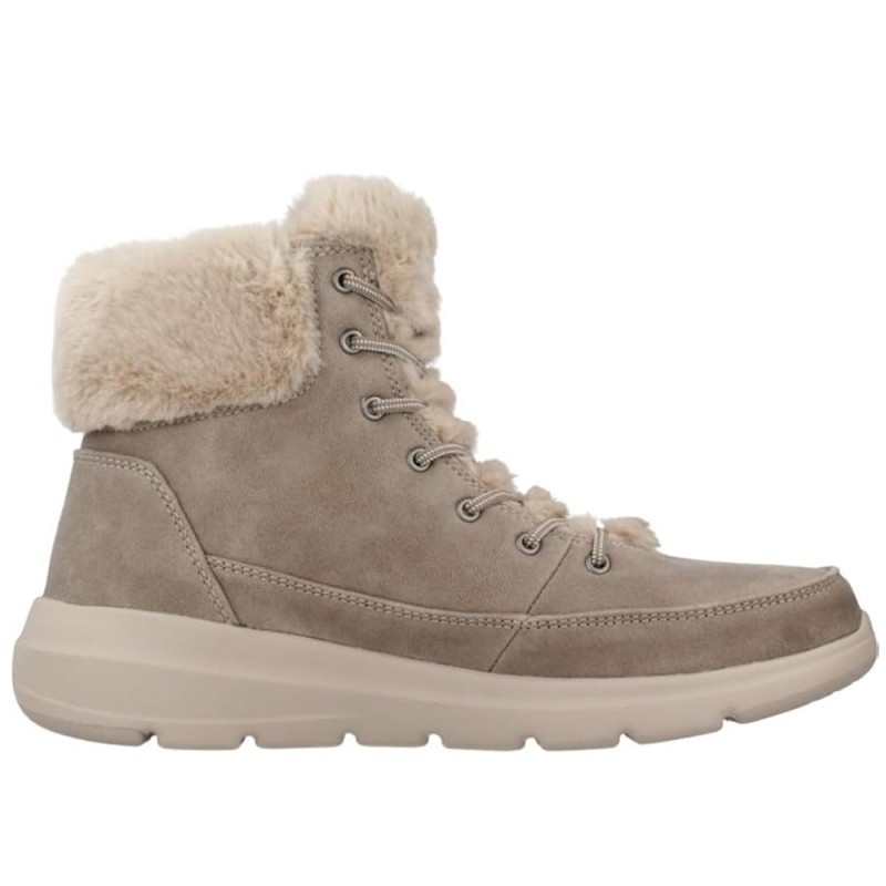 Botas Planas Skechers 144202 Mujer Taupe