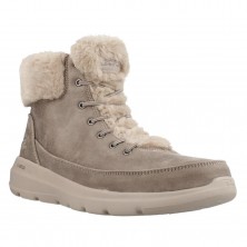 Botas Planas Skechers 144202 Mujer Taupe