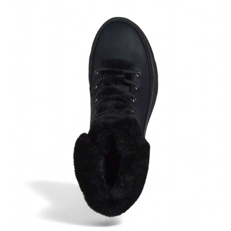 Botas Planas Skechers Wonderland Mujer Negro-negro