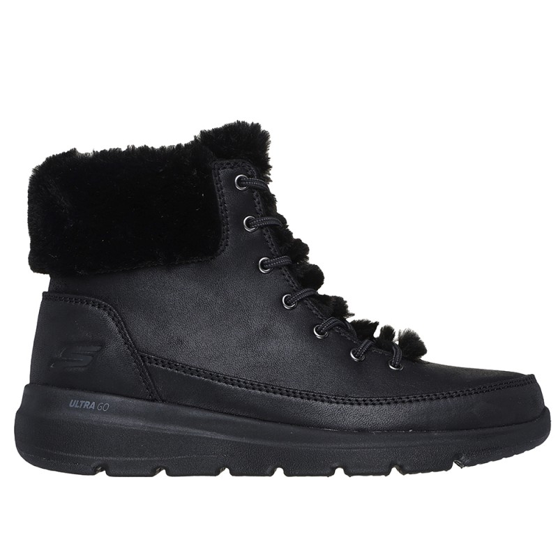 Botas Planas Skechers Wonderland Mujer Negro-negro