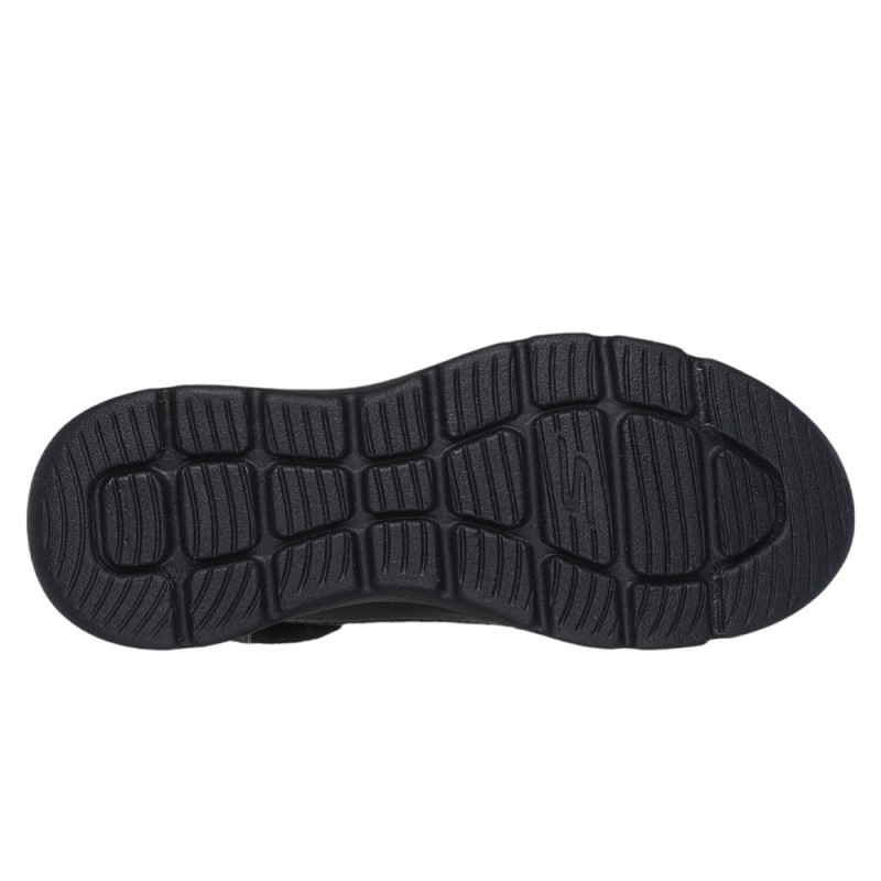 Botas Planas Skechers Wonderland Mujer Negro-negro