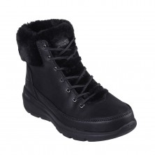 Botas Planas Skechers Wonderland Mujer Negro-negro
