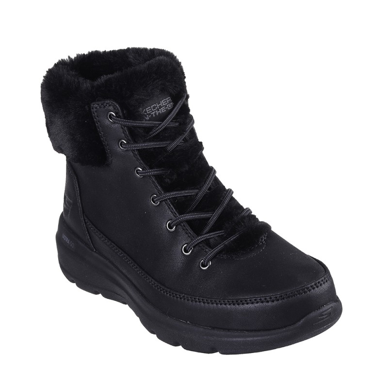 Botas Planas Skechers Wonderland Mujer Negro-negro