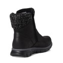 Botines Planos Skechers Synergy Mujer Negro-negro