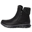 Botines Planos Skechers Synergy Mujer Negro-negro