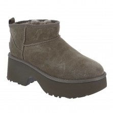 Botines Planos Ugg W Classic Ultra Mini New Mujer Taupe