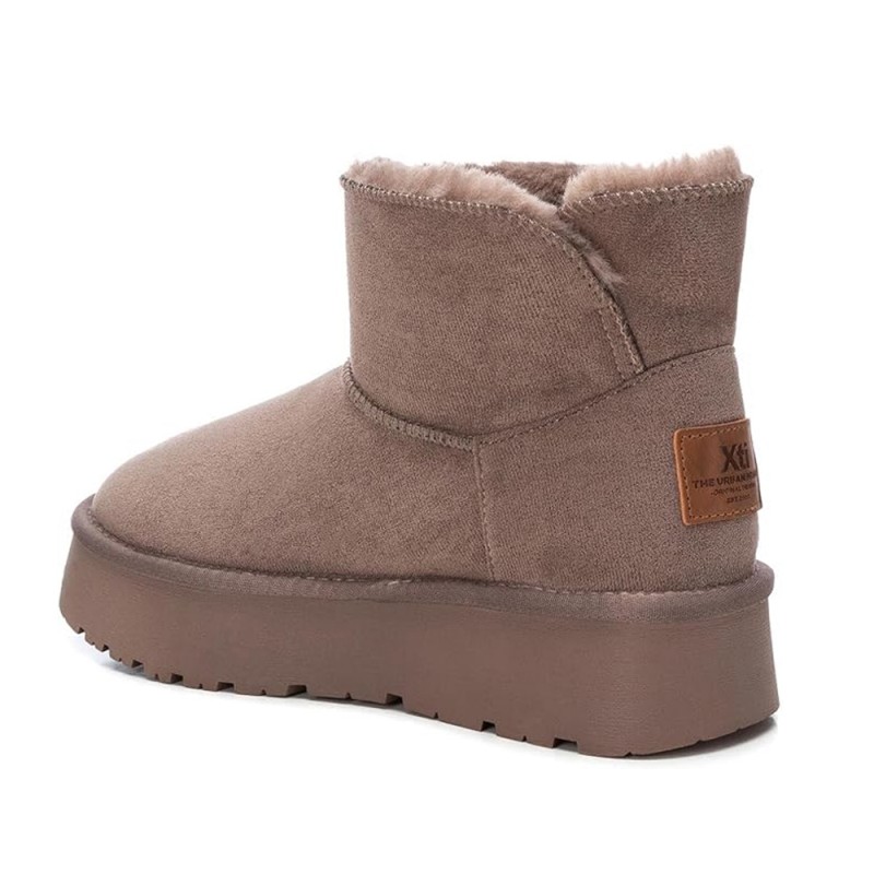 Botines Planos Xti 142197 Mujer Taupe