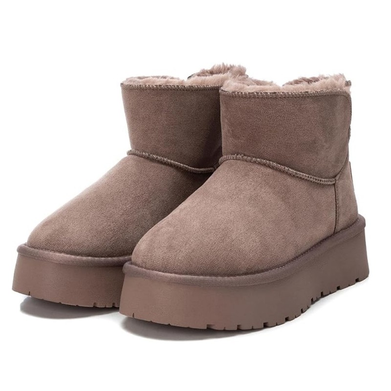 Botines Planos Xti 142197 Mujer Taupe