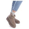 Botines Planos Xti 142197 Mujer Taupe