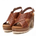 Sandalia de mujer REFRESH 172780 Camel