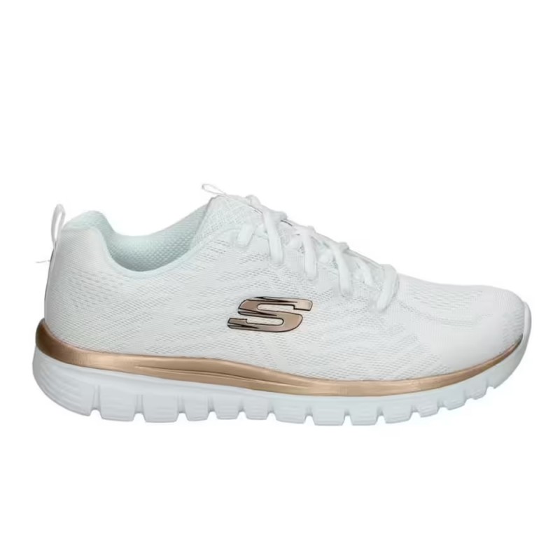 Sneakers Skechers Graceful-get Connected Mujer Blanco-oro