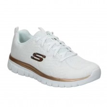 Sneakers Skechers Graceful-get Connected Mujer Blanco-oro
