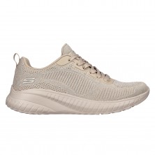 Sneakers Skechers Bobs Squad Chaos Mujer Taupe