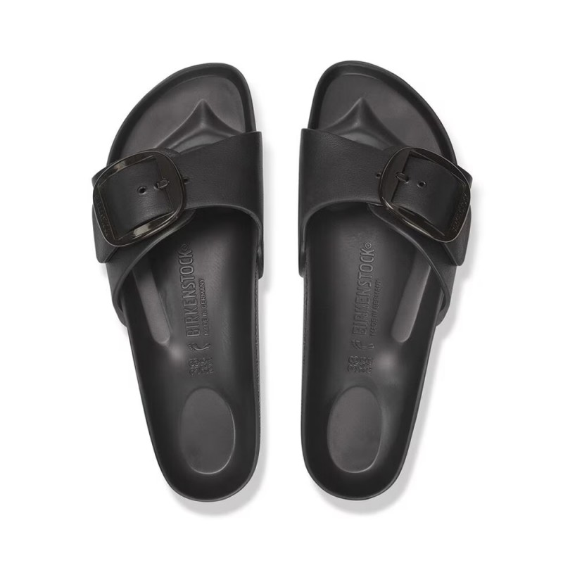 Sandalias Planas Birkenstock Madrid Big Buckle Eva Mujer Negro