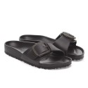 Sandalias Planas Birkenstock Madrid Big Buckle Eva Mujer Negro