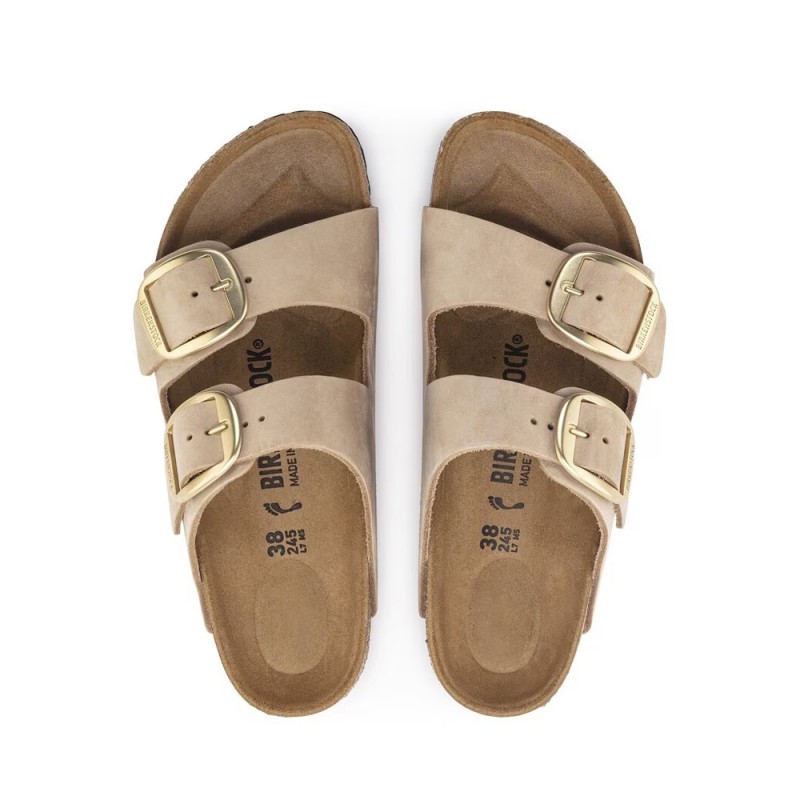 Sandalias Bio Birkenstock Arizona Big Buckle Mujer Beig