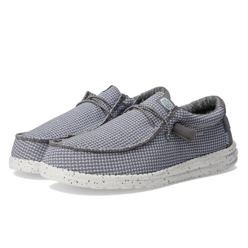 Zapatillas Lona Hey Dude Wally Sport Hombre Gris