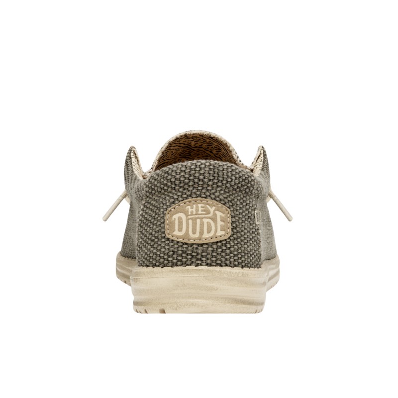 Zapatillas Lona Hey Dude Wally Braided Hombre Verde