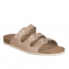 Sandalias Planas Inter-bios 7231 Mujer Beig