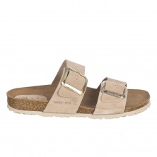 Sandalias Planas Inter-bios 7232 Mujer Beig