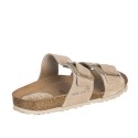 Sandalias Planas Inter-bios 7232 Mujer Beig