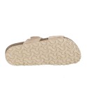 Sandalias Planas Inter-bios 7232 Mujer Beig