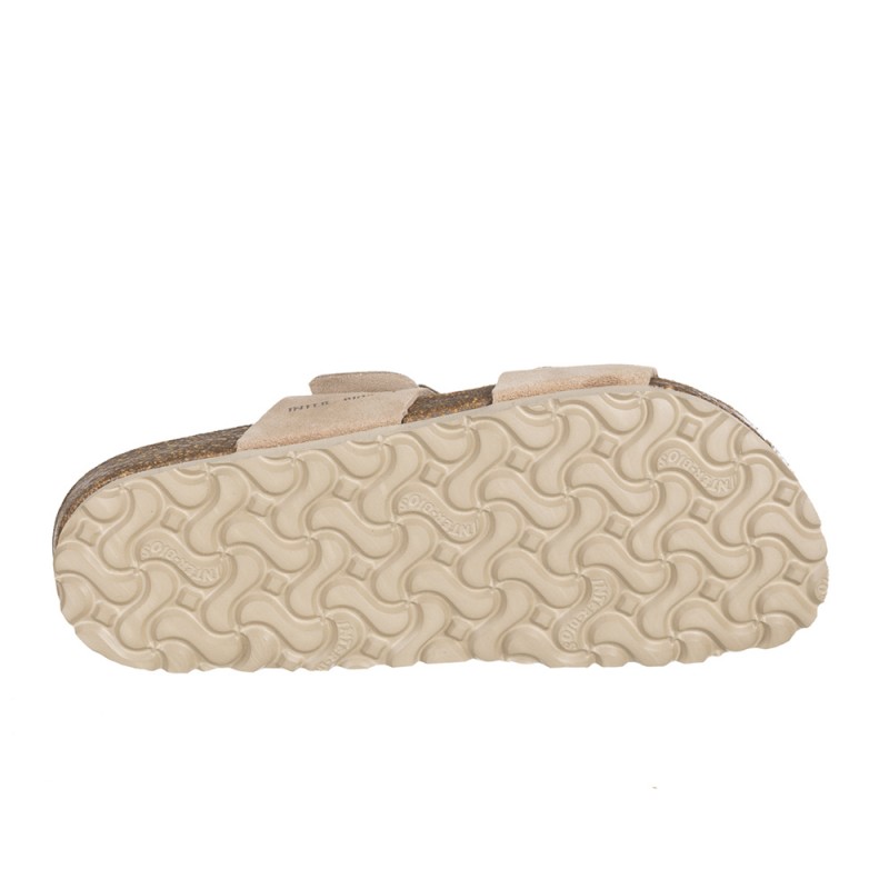 Sandalias Planas Inter-bios 7232 Mujer Beig