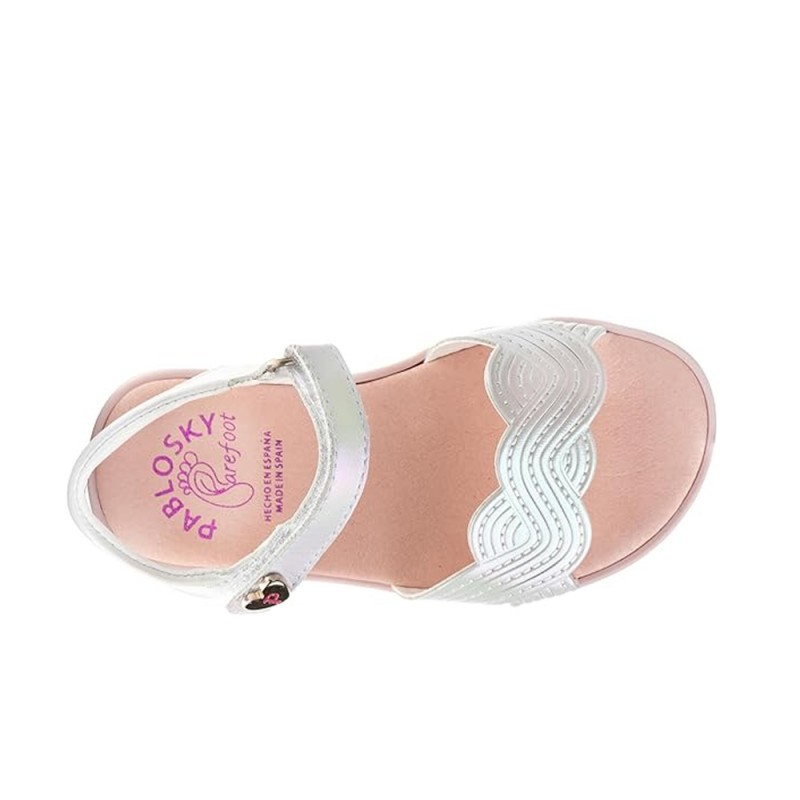 Sandalias Barefoot Pablosky 443008 Niña Blanco