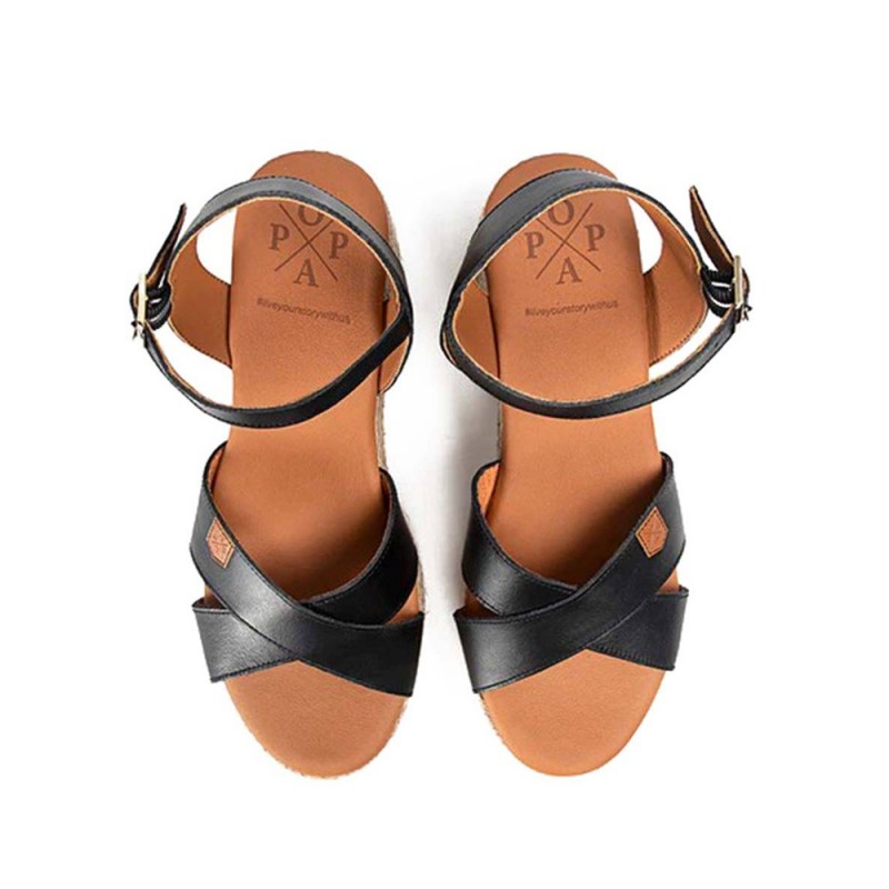 Sandalias de tacón Mujer Popa Clifton Negro