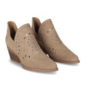 Botines de tacón Mujer Chika10 Nereida 06 Taupe