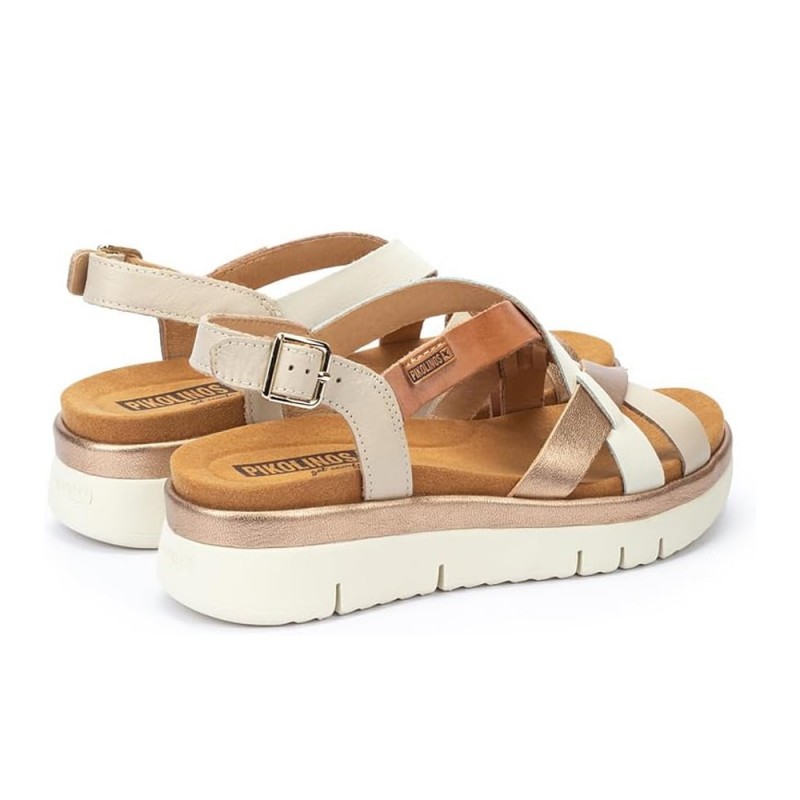 Sandalias Planas Mujer Pikolinos W4n-0650 Beig