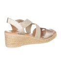 Cuñas Mujer Zapp 1110 Oro