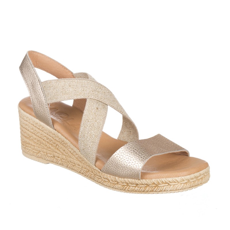 Cuñas Mujer Zapp 1110 Oro