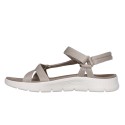 Sandalias Planas Mujer Skechers 141451 Taupe