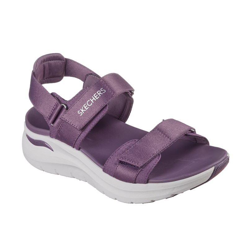 Sandalias Planas Mujer Skechers 119465 Morado