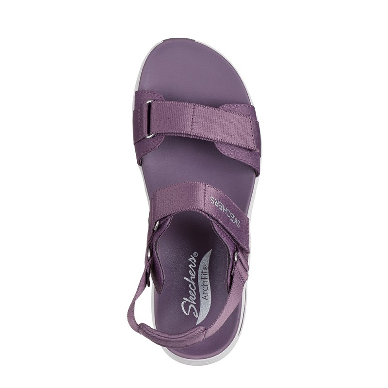 Sandalias Planas Mujer Skechers 119465 Morado